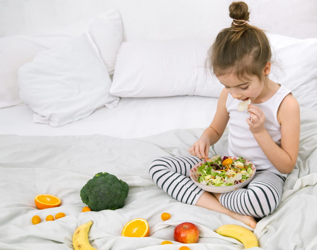 vitaminas en la dieta niños
